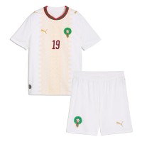 Dječji Nogometni Dres Maroko Youssef En-Nesyri #19 Gostujuci SP 2026 Kratak Rukav (+ Kratke hlače)